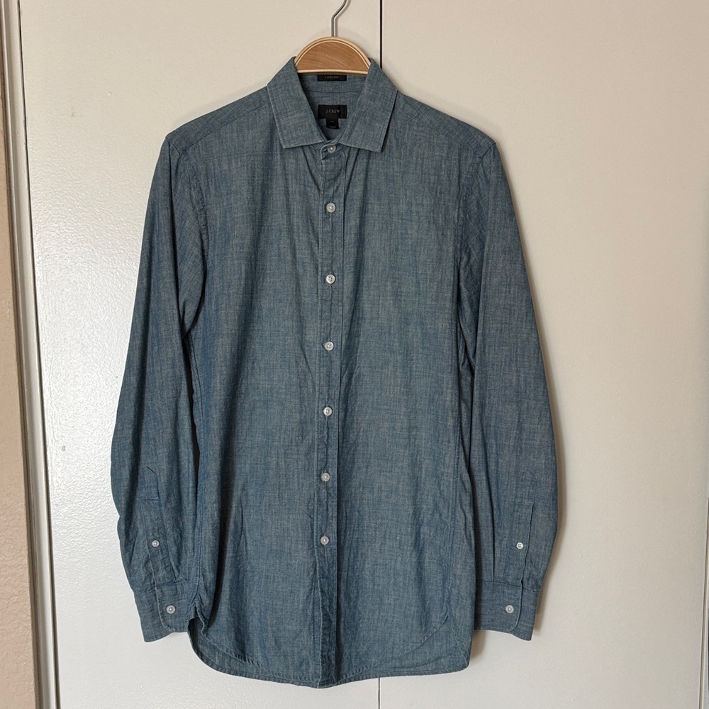 J. Crew Ludlow Slim Chambray Dress Shirt